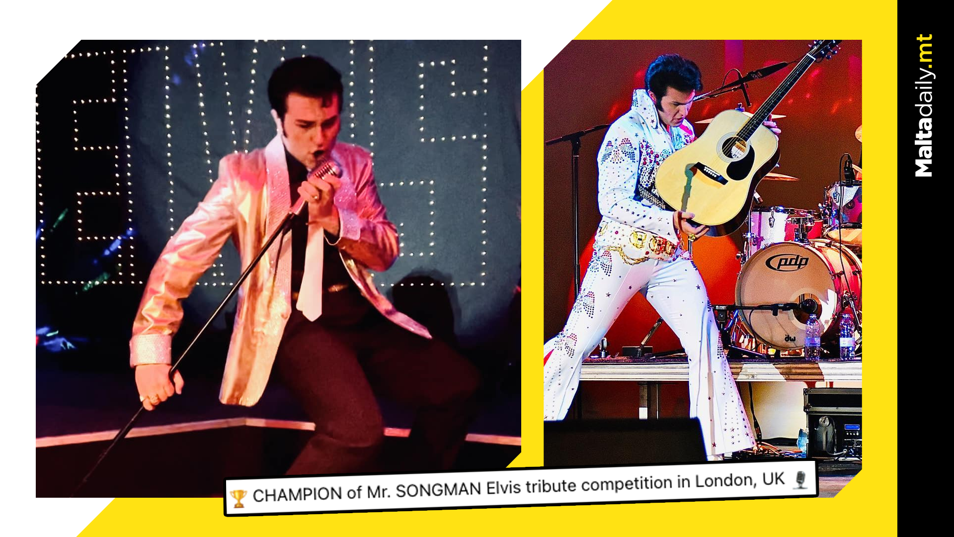 Maltese Elvis wins 'Mr.Songman' tribute competition in London