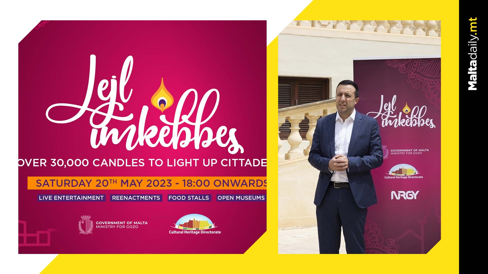 30,000 candles to light up Ċittadella for 2023 edition of Lejl Imkebbes