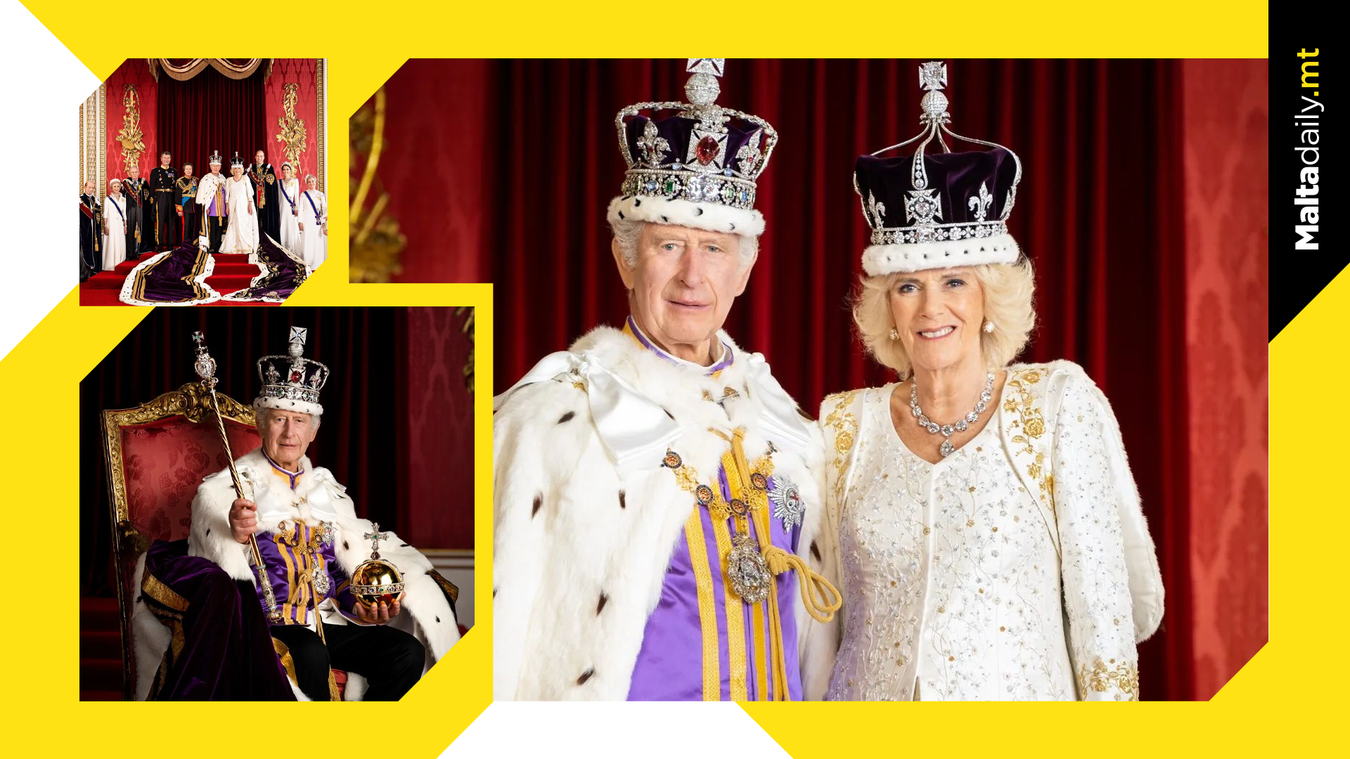 Here are the official portraits for the new King and Queen