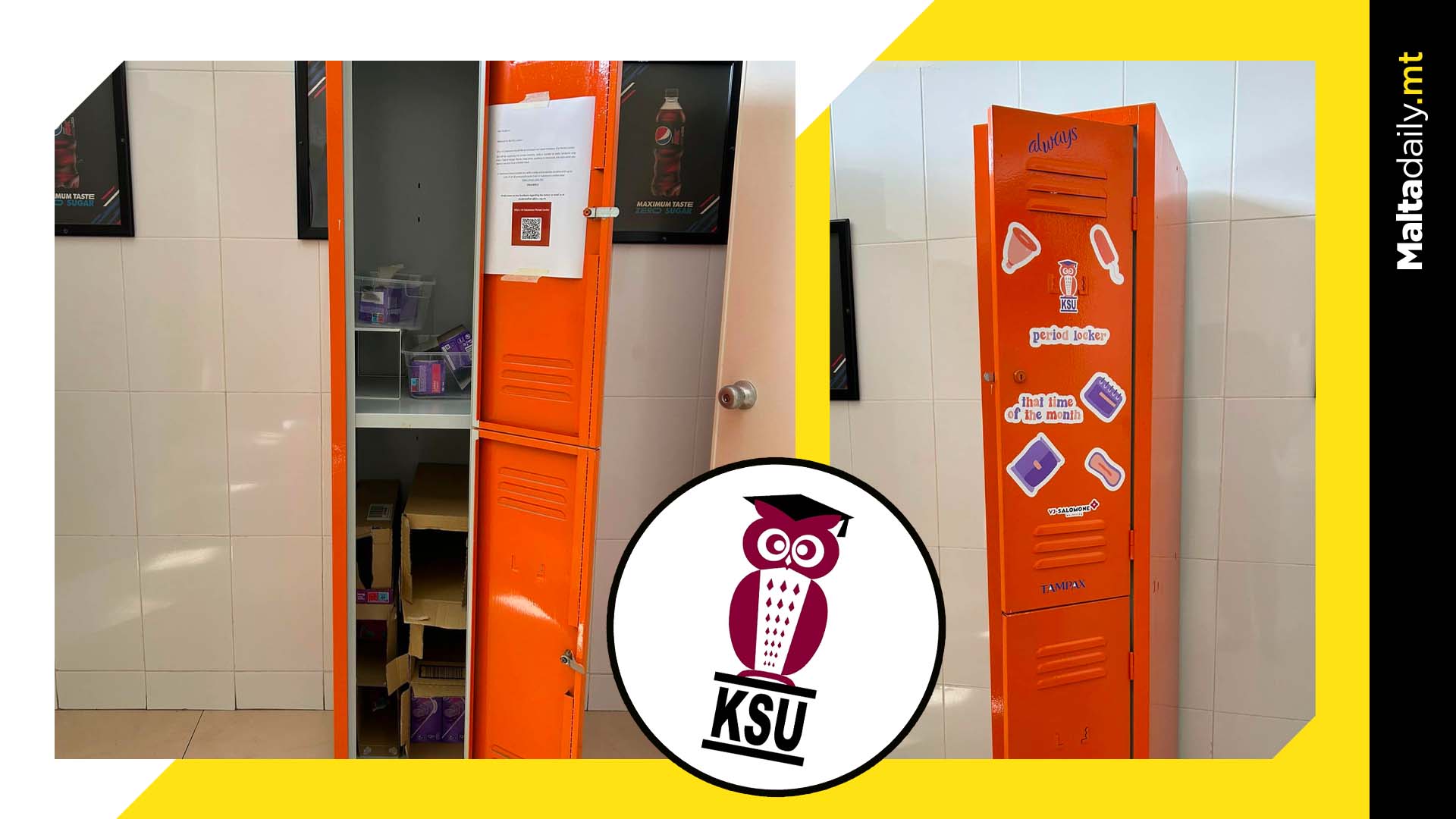 Damage to and sanitary items from UOM's Period Locker stolen