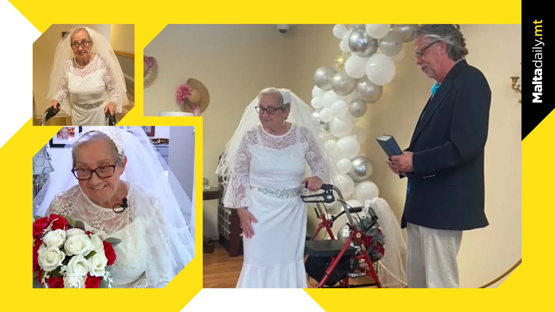 77 year old woman marries herself in wedding of her dreams