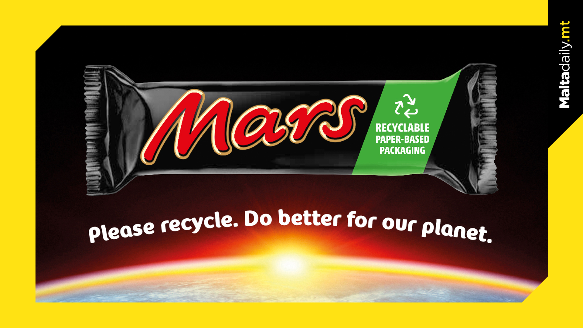 Mars bars trial eco-friendly switch from plastic to paper wrappers