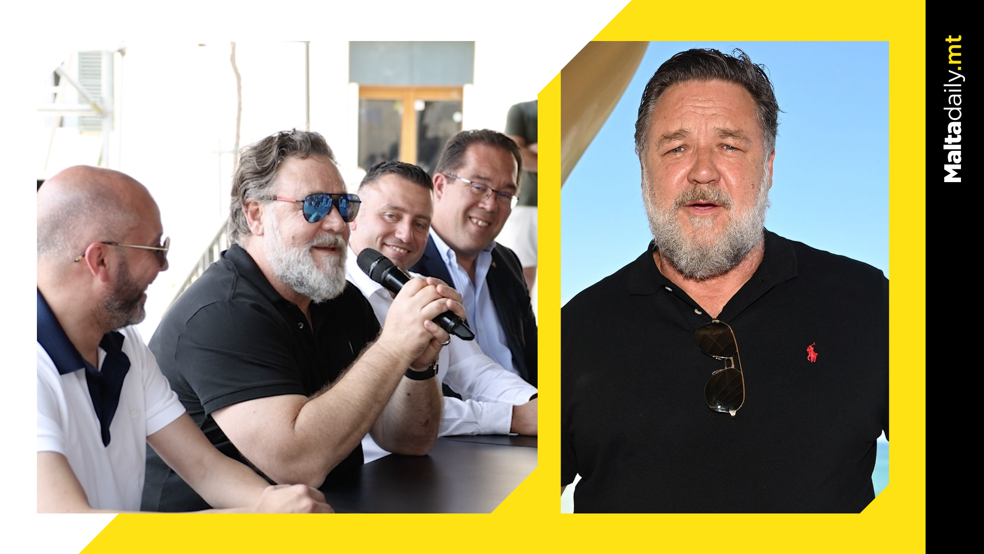 Russell Crowe Praises Malta’s Film Industry