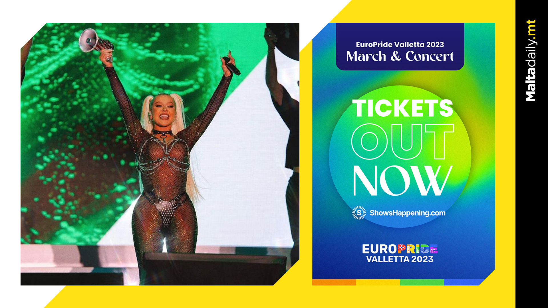 Christina Aguilera Concert & Pride March Tickets Are Out Now!