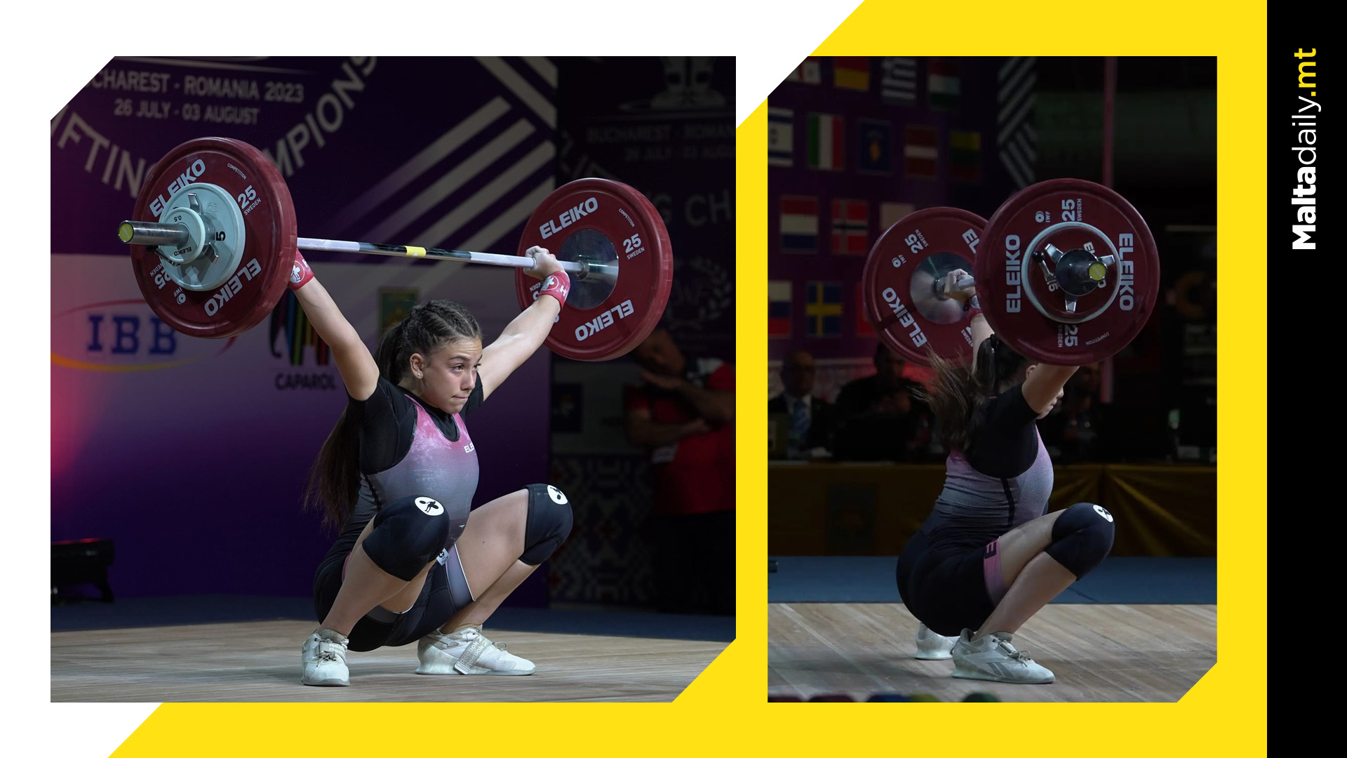 Tenishia Thornton Shines at European Junior Weightlifting Championships in Bucharest