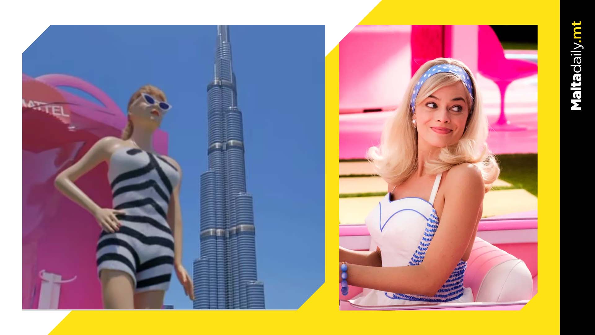 Giant 3D Barbie Next To Burj Khalifa Goes Viral