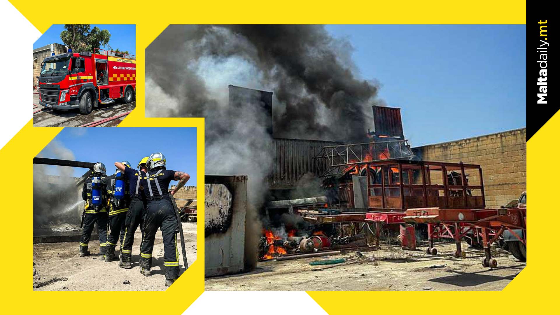 Għaxaq Scrapyard Fire Extinguished In Successful Operation