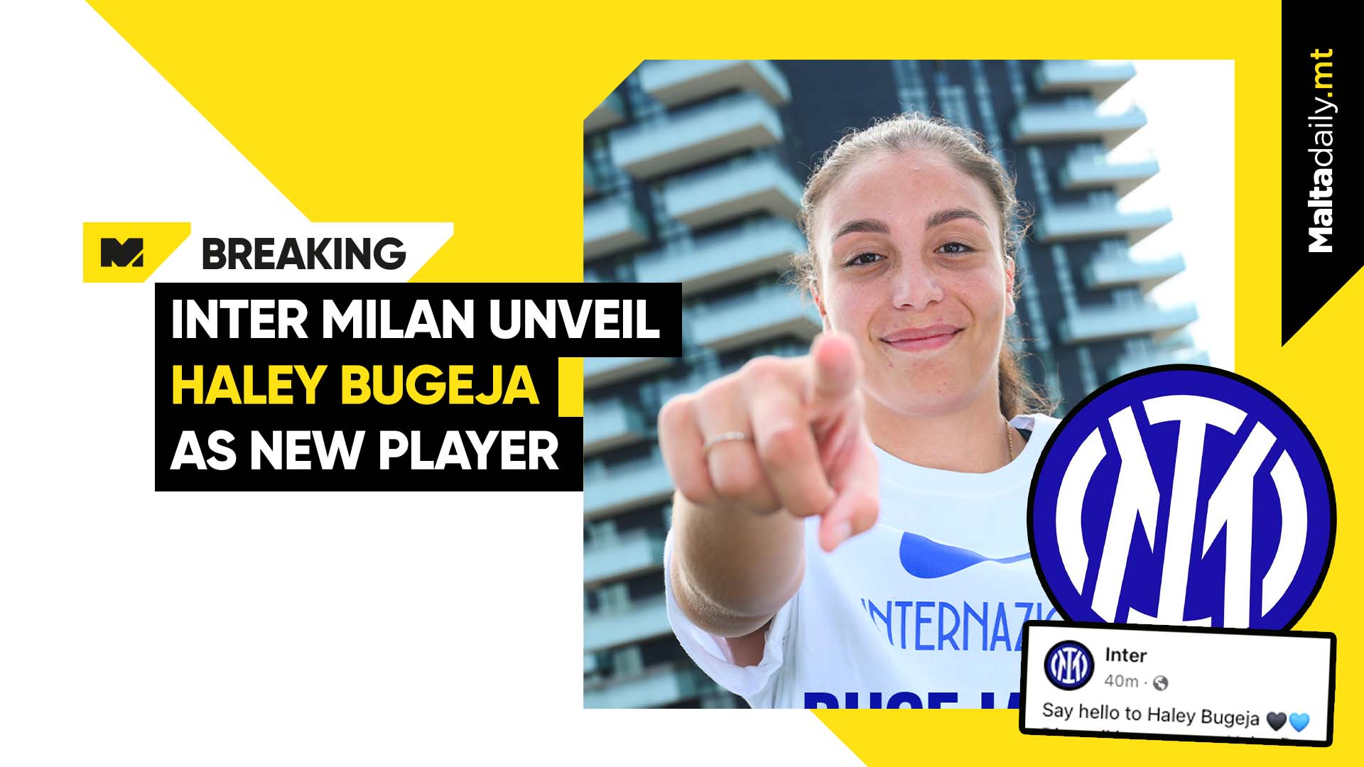 Inter Milan Unveil Haley Bugeja As New Player