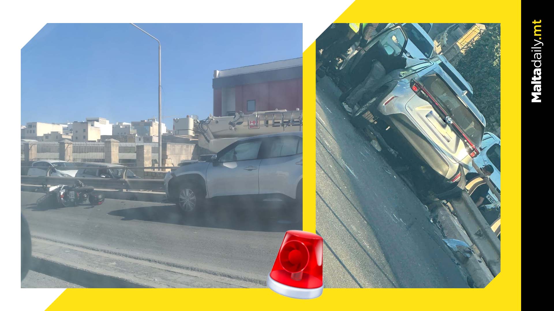 Accidents On Mrieħel Bypass Jams Traffic