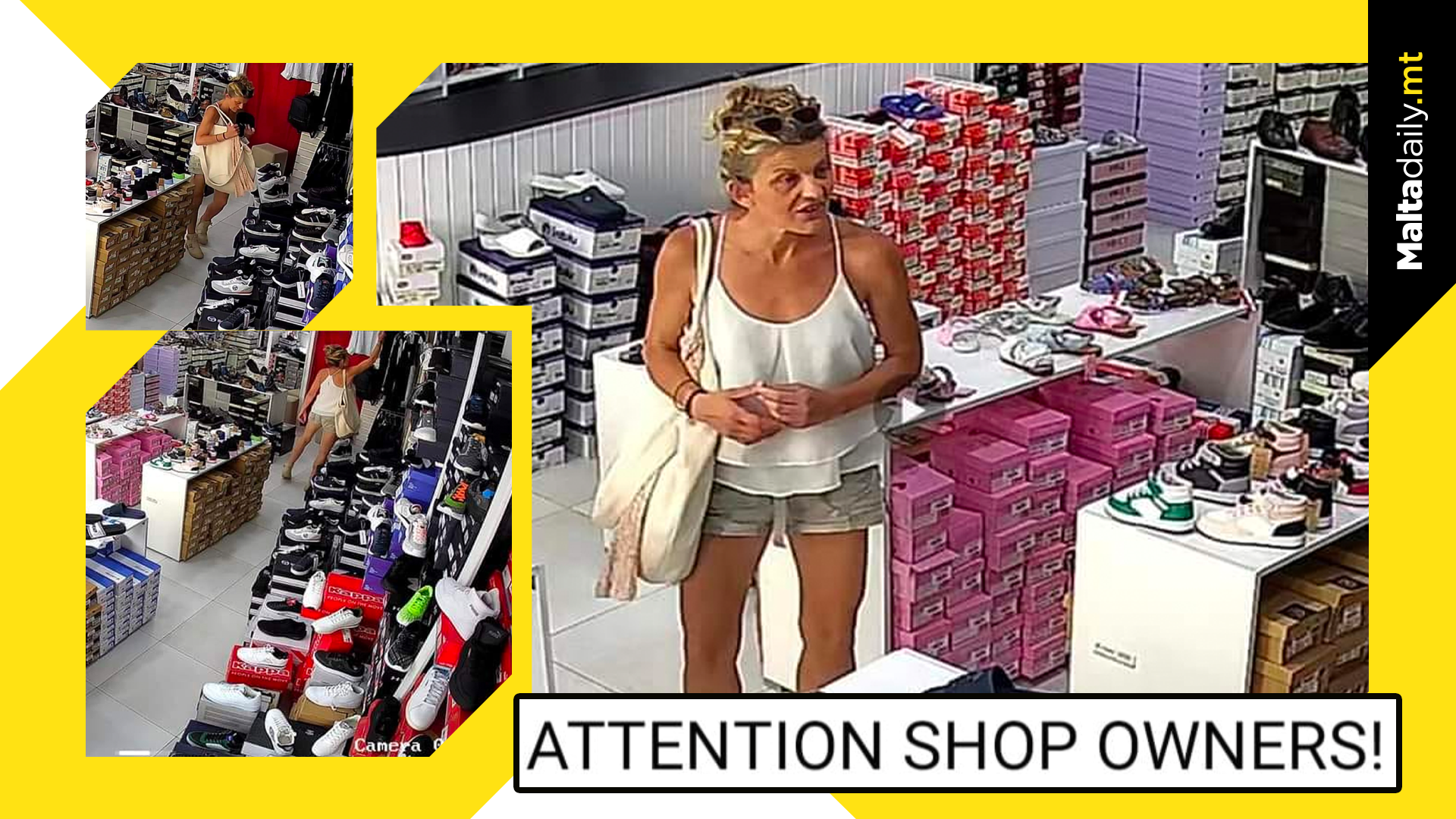 Robbery Warning After Woman Steals Shoes In Birkirkara