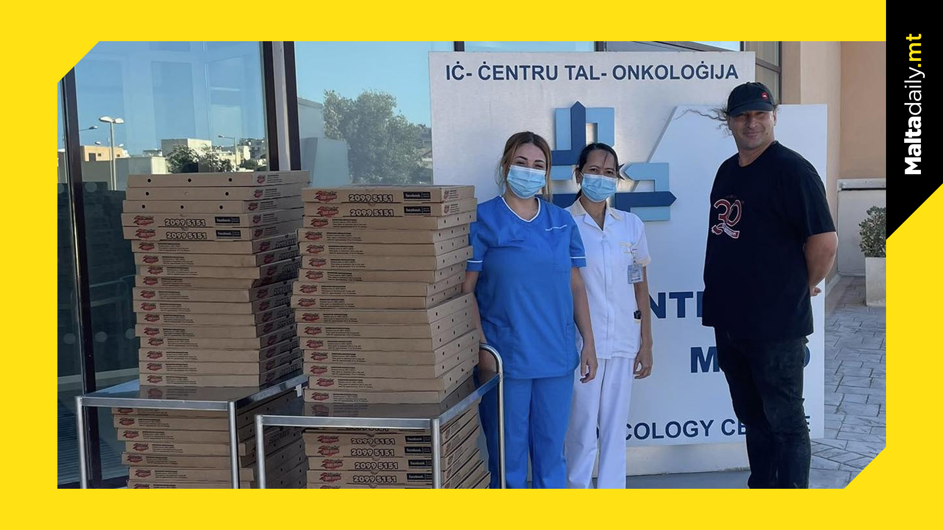 Pizza Hut Donate Around 60 Pizzas to Mater Dei's Oncology Centre