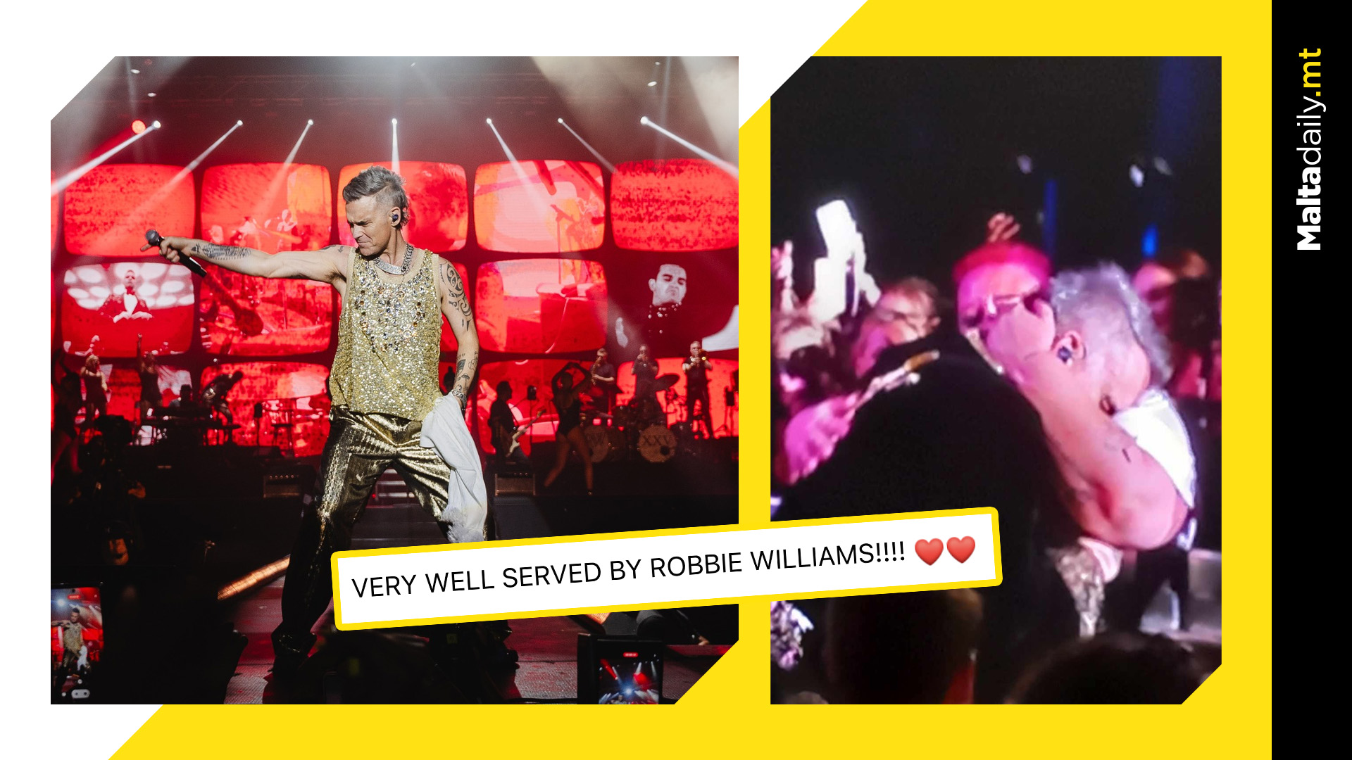 Robbie Williams Superfan Priscilla Takes To Social Media After Maltese Dream Encounter
