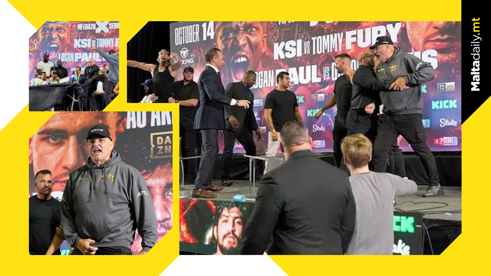 John Fury Absolutely Loses It At KSI VS Tommy Conference