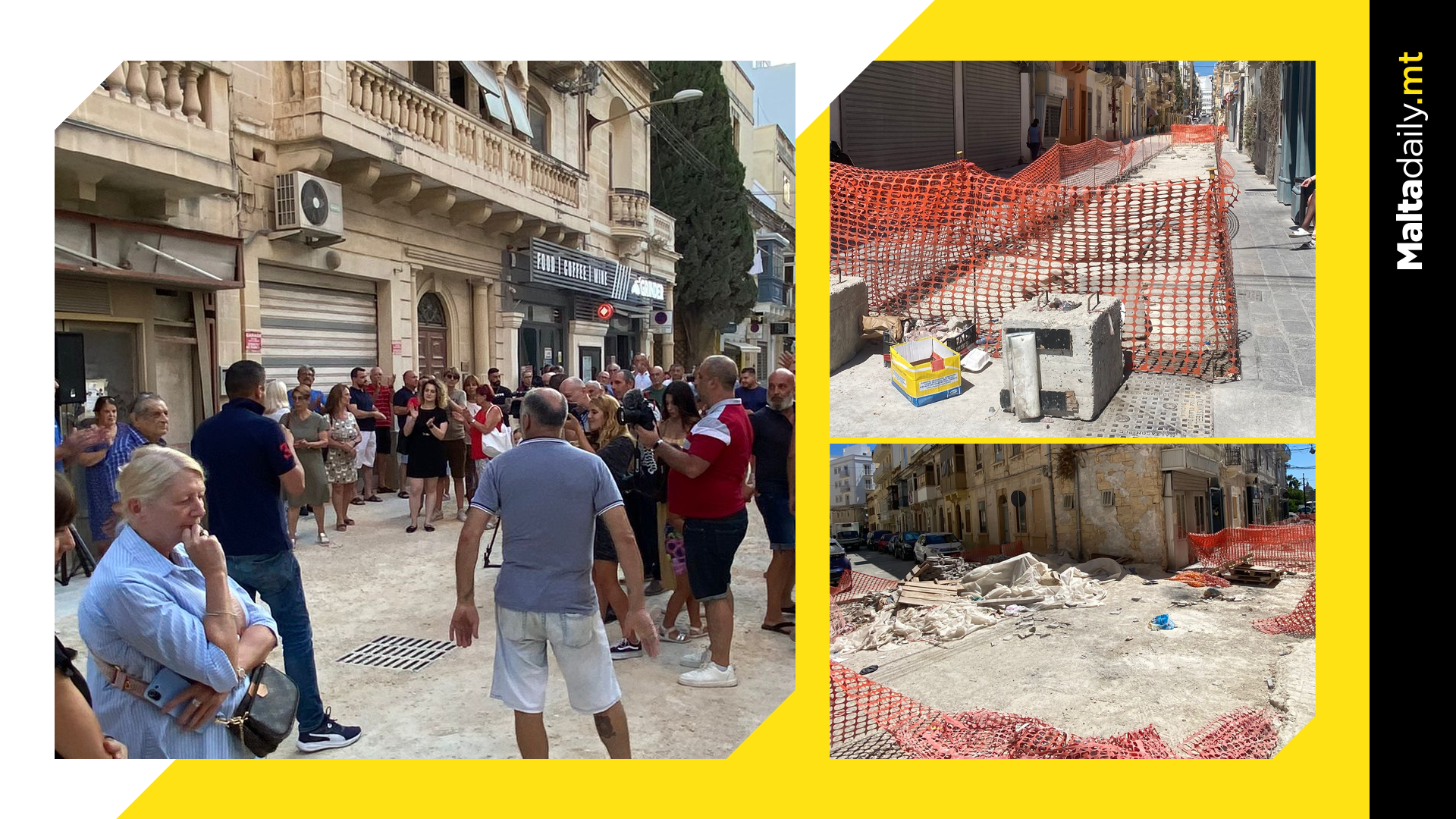 Gżira Residents Rally Against Endless Roadworks Impacting Businesses and Streets
