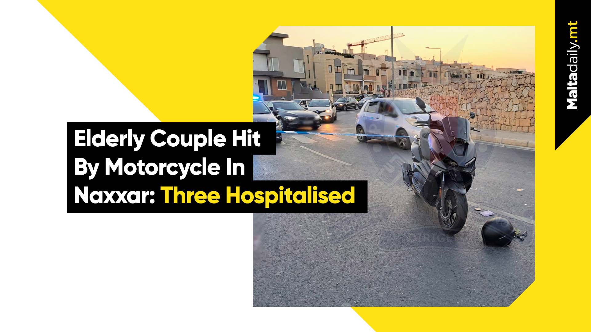 Elderly Couple Hit By Motorcycle In Naxxar: 3 Hospitalised