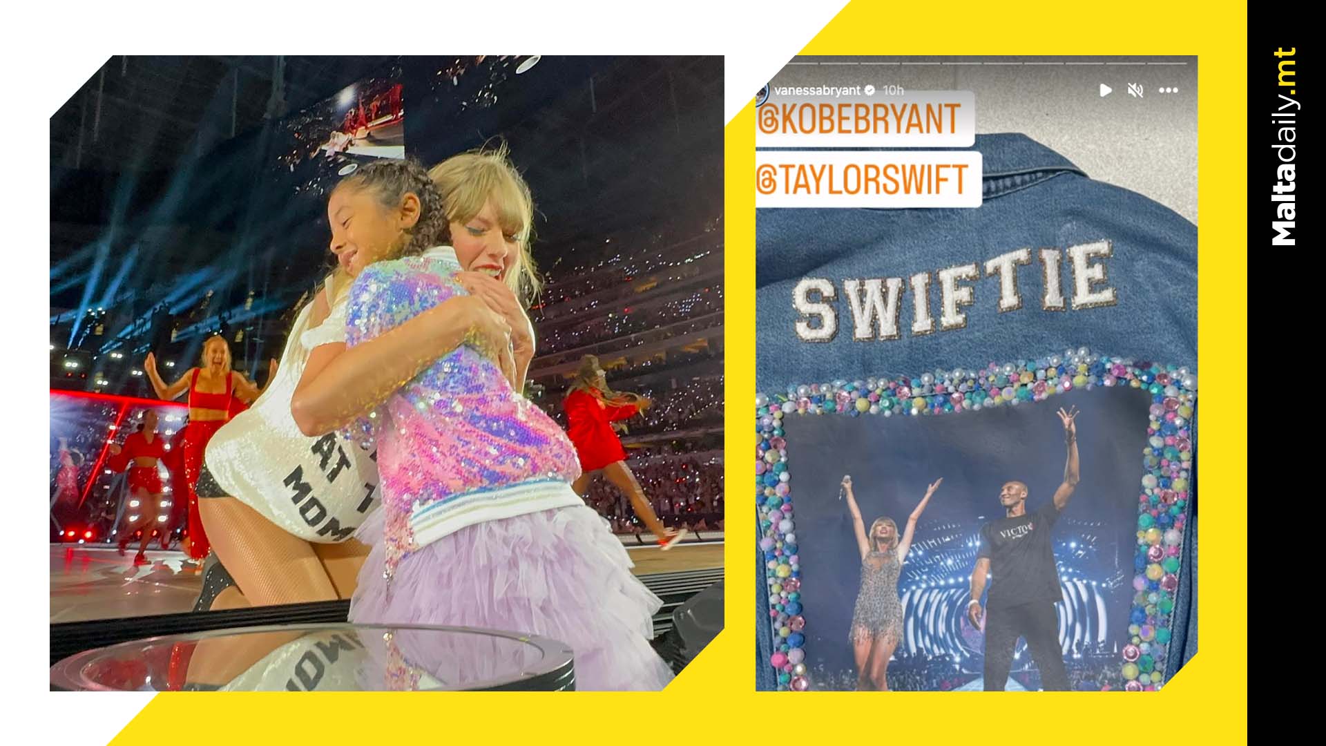 Taylor Swift Gifts & Hugs Kobe Bryant's Daughter During Tour