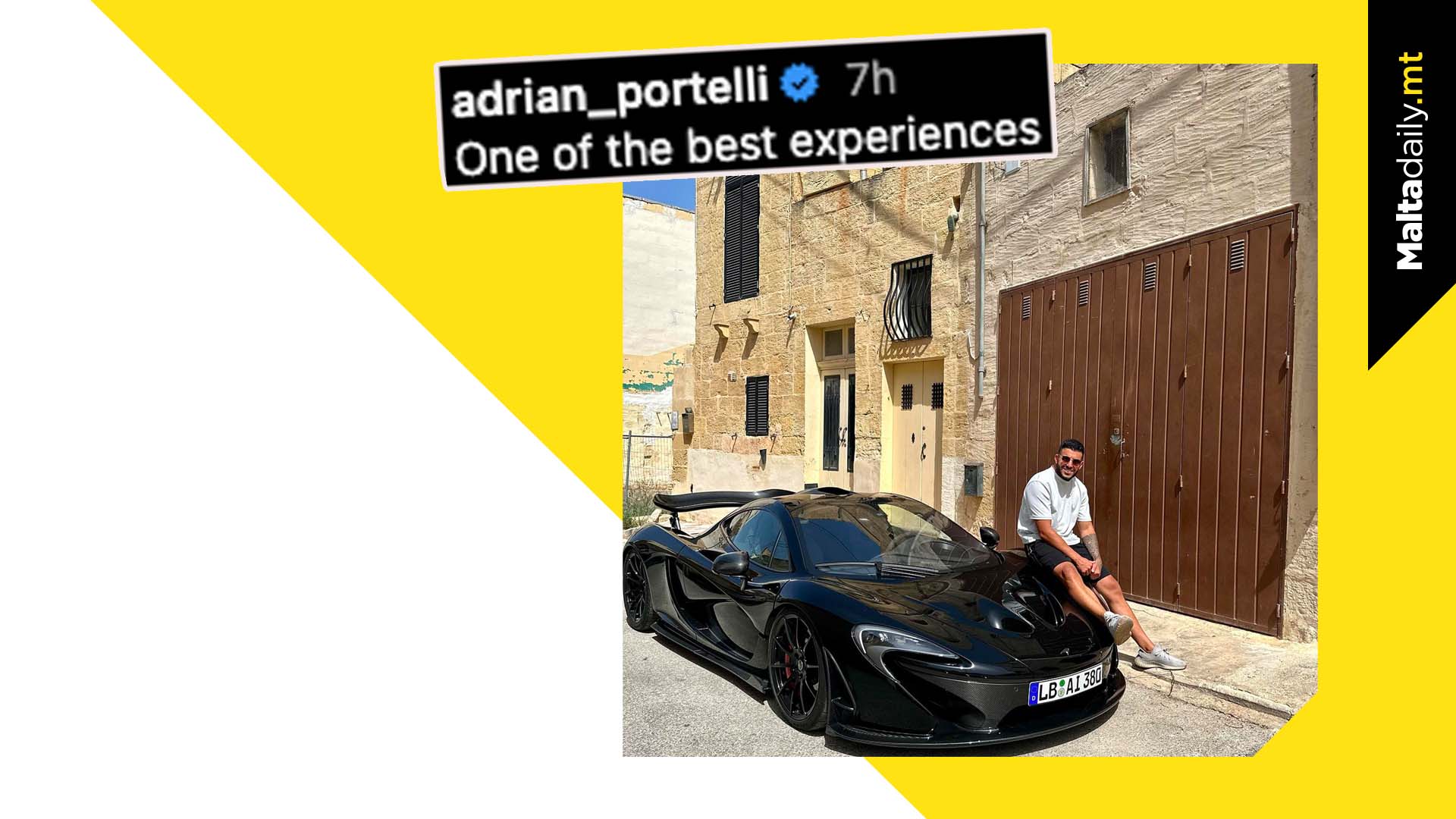 Adrian Portelli Ends European Tour With McLaren P1 In Gozo