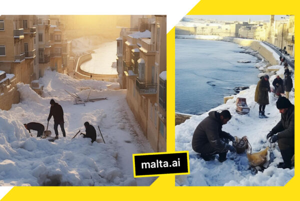 Malta Faces Snowstorm in New AI-Generated Renders