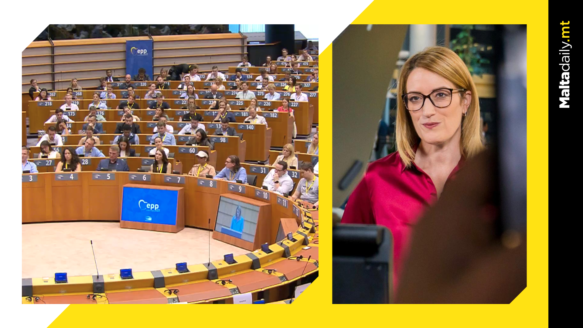 Roberta Metsola Addresses 800 Young People In Brussels