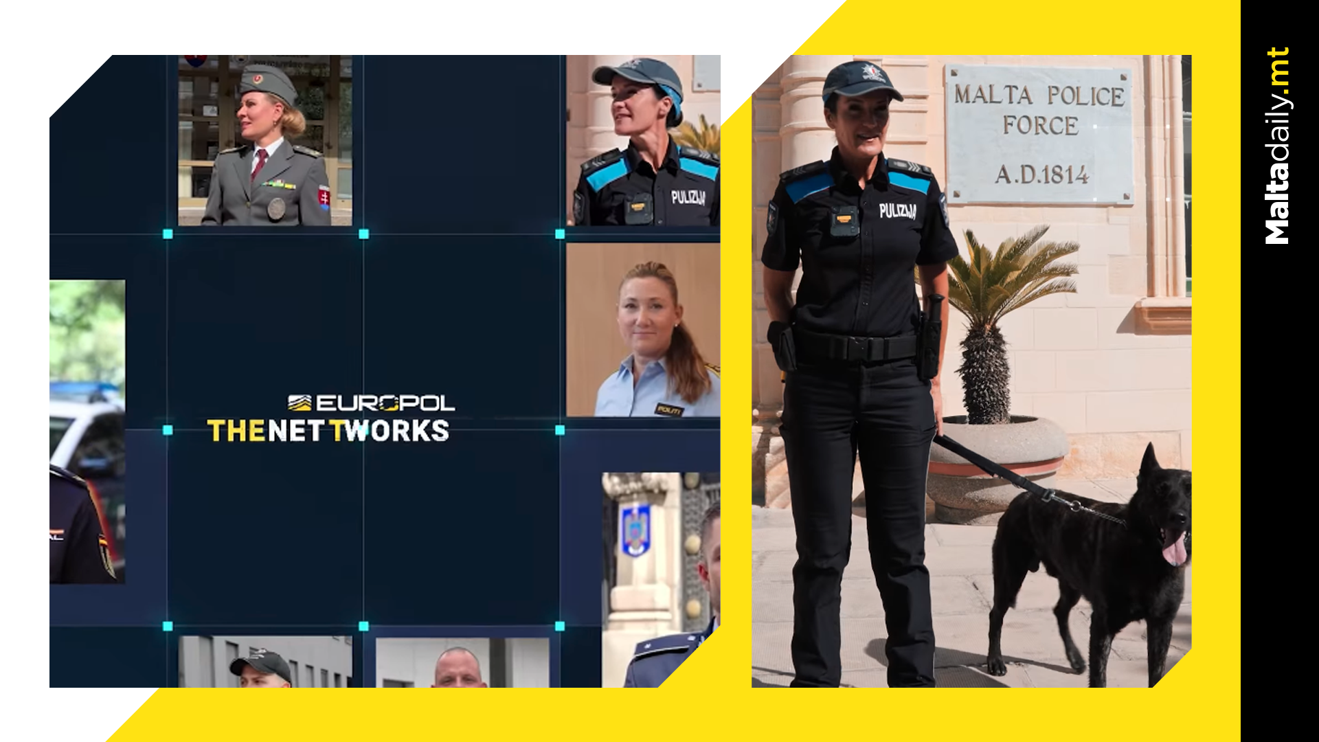 Maltese Sergeant & K9 Officer Front & Centre On Europol Feature