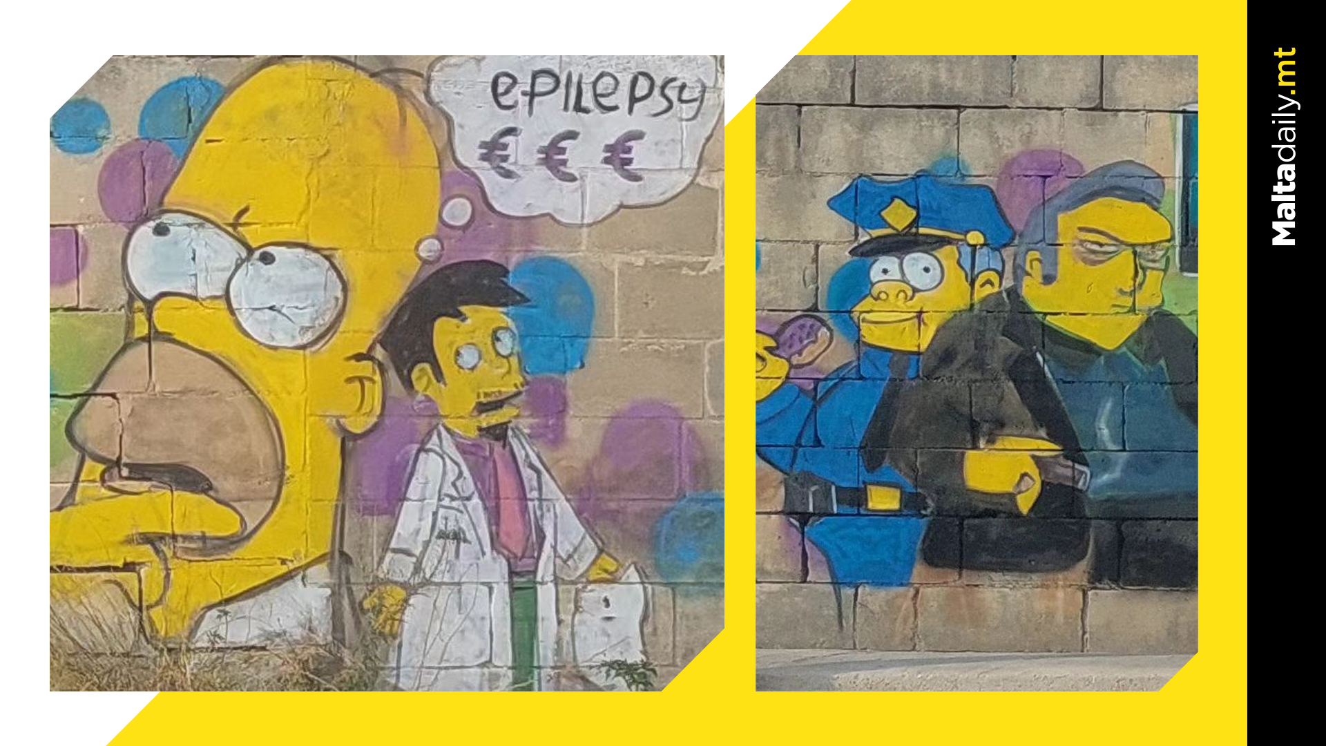 Graffiti Artist Captures Benefit Fraud Racket With Simpsons Art