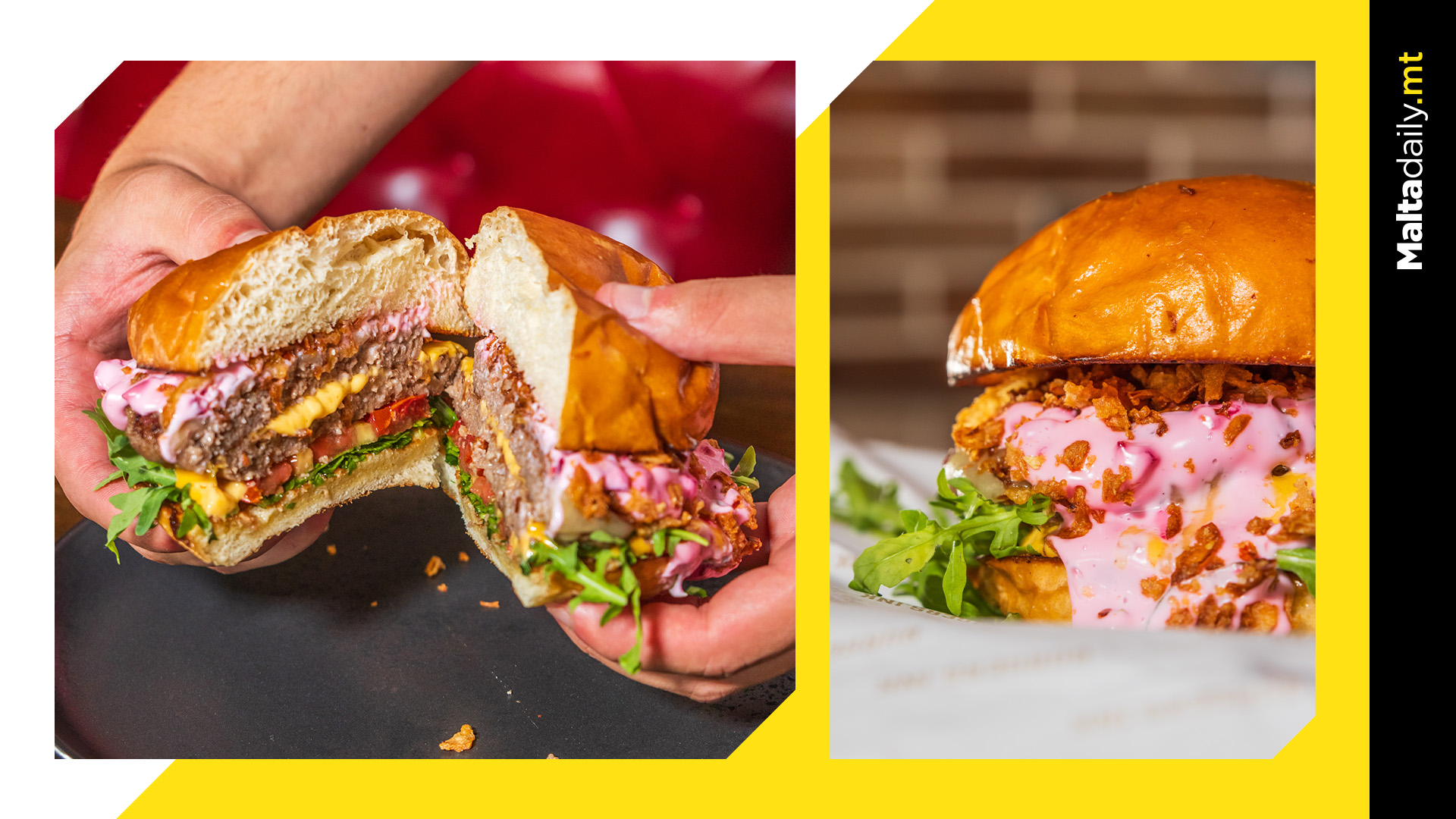 Malta Daily X Burgers.Ink's Pink October Burger is Supporting A Good Cause