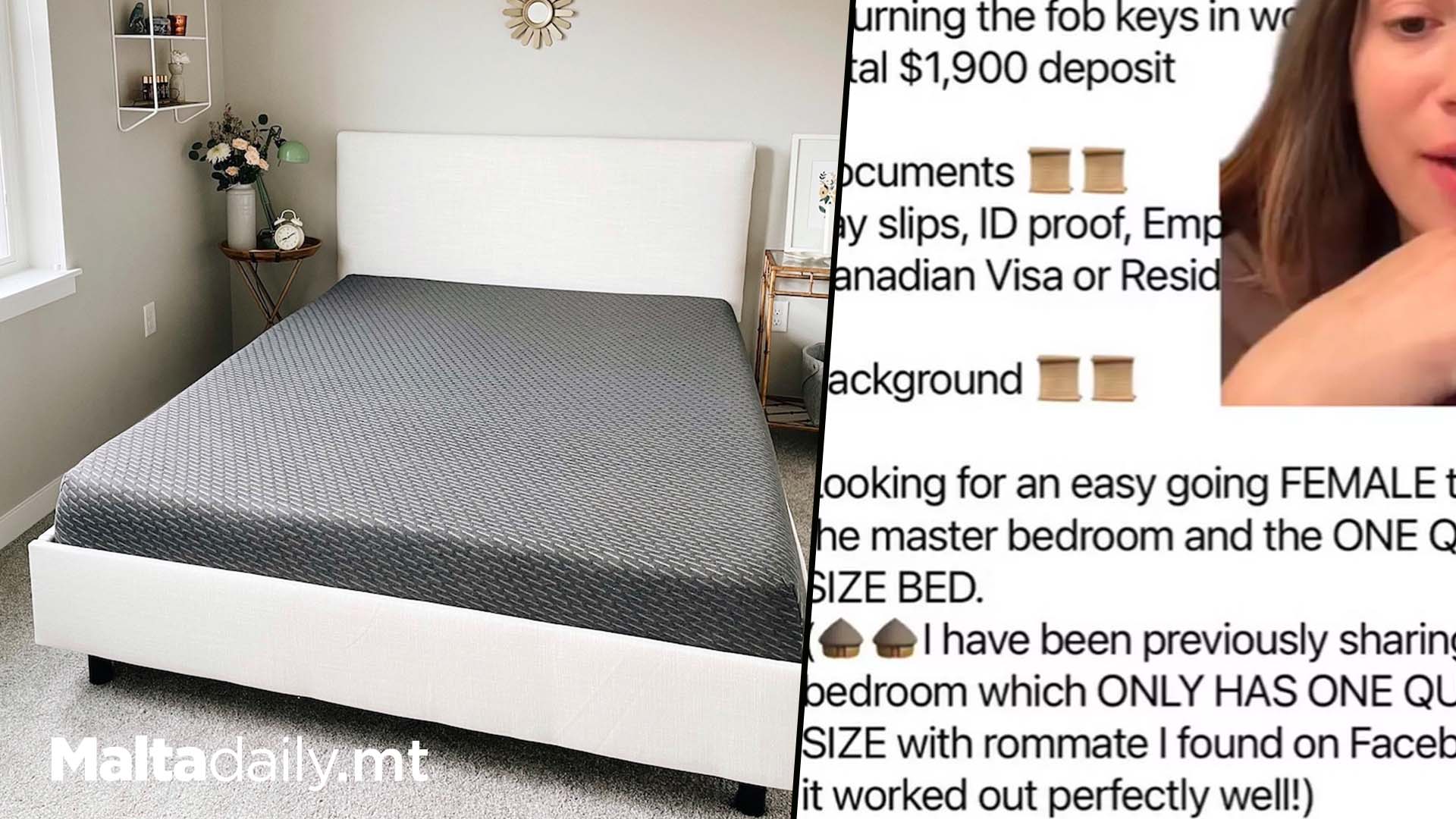 People In Toronto List Other Half Of Bed Due To High Rent Prices