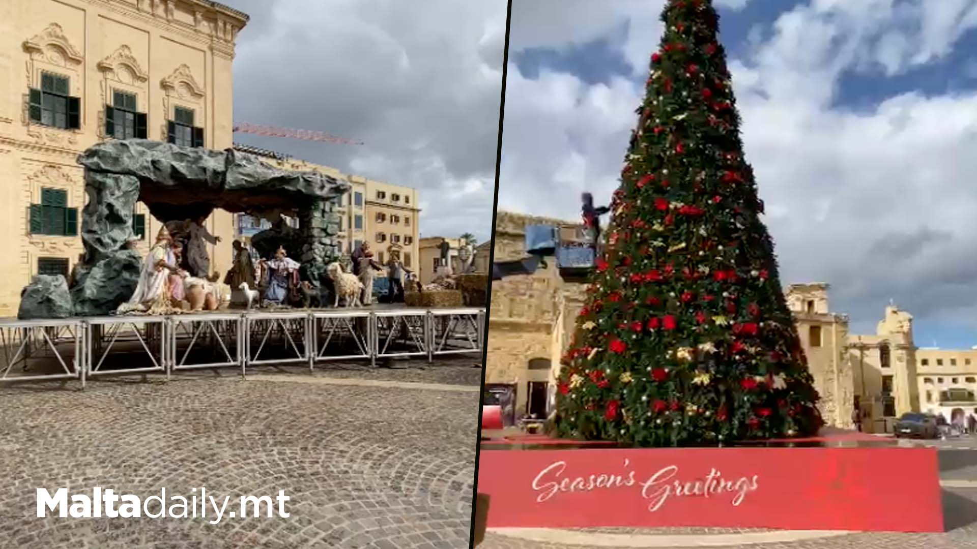 Castille Square Getting Ready For Christmas