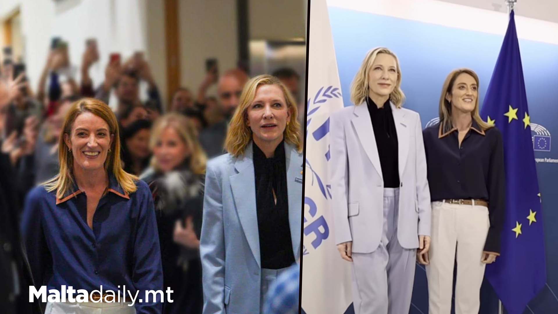 Roberta Metsola Meets Actress & Activist Cate Blanchett