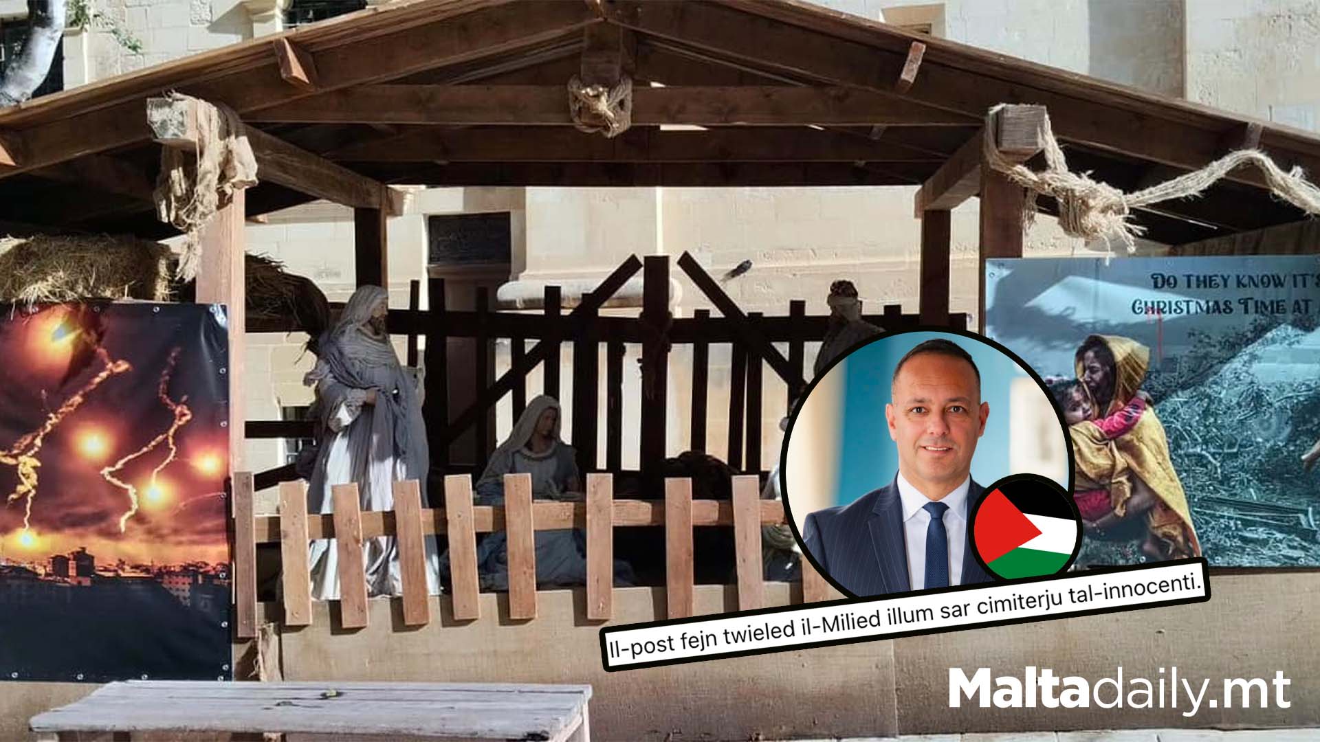 Valletta Crib Sends Powerful Message On Gaza War