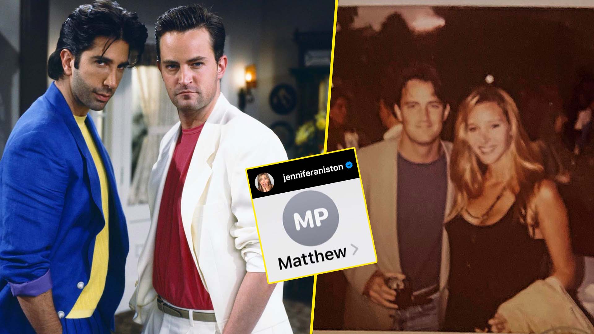 Ross, Rachel And Phoebe Round Up Matthew Perry Tributes