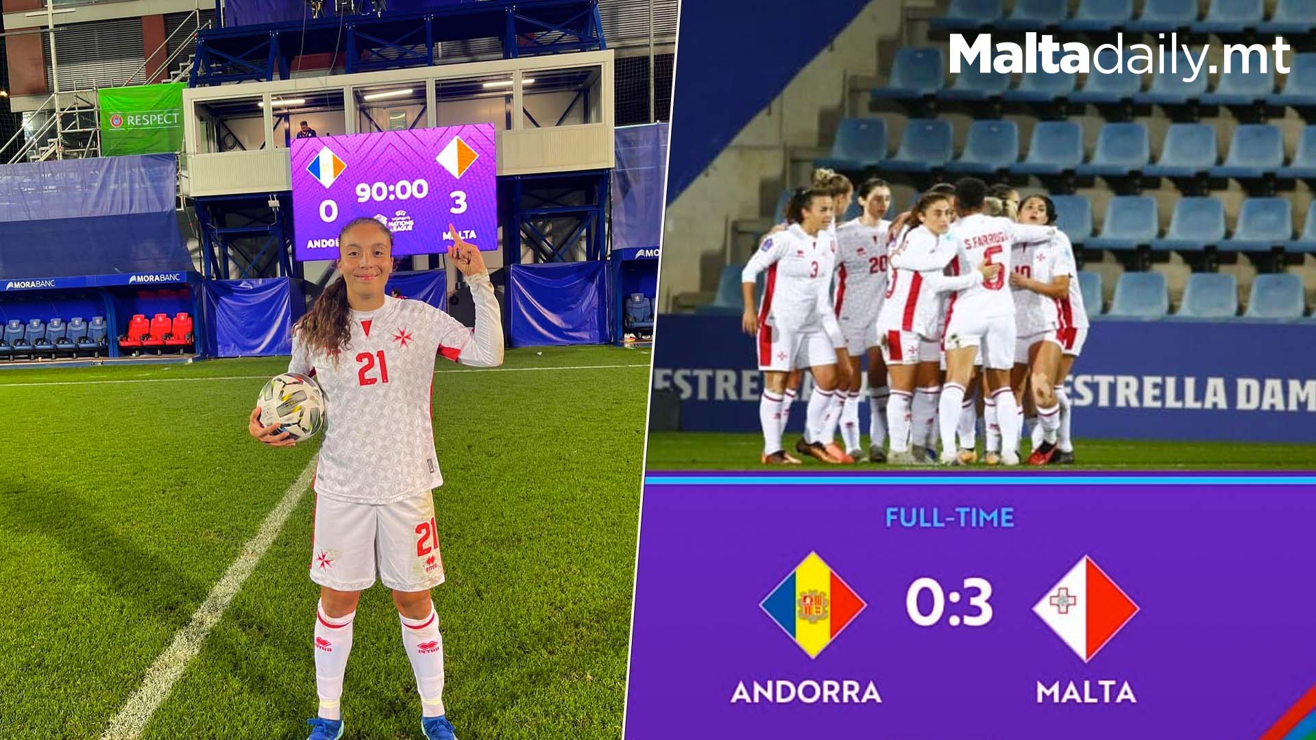 Haley Bugeja With Hat-Trick As Malta Beats Andorra 3-0