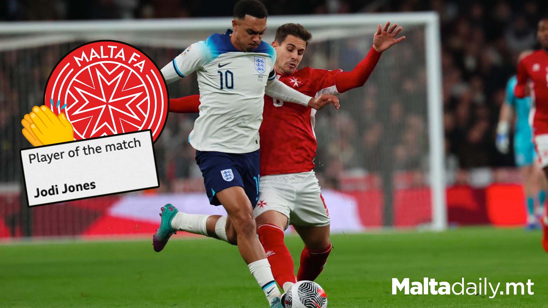Maltese Players Rank Higher Despite Loss Against England