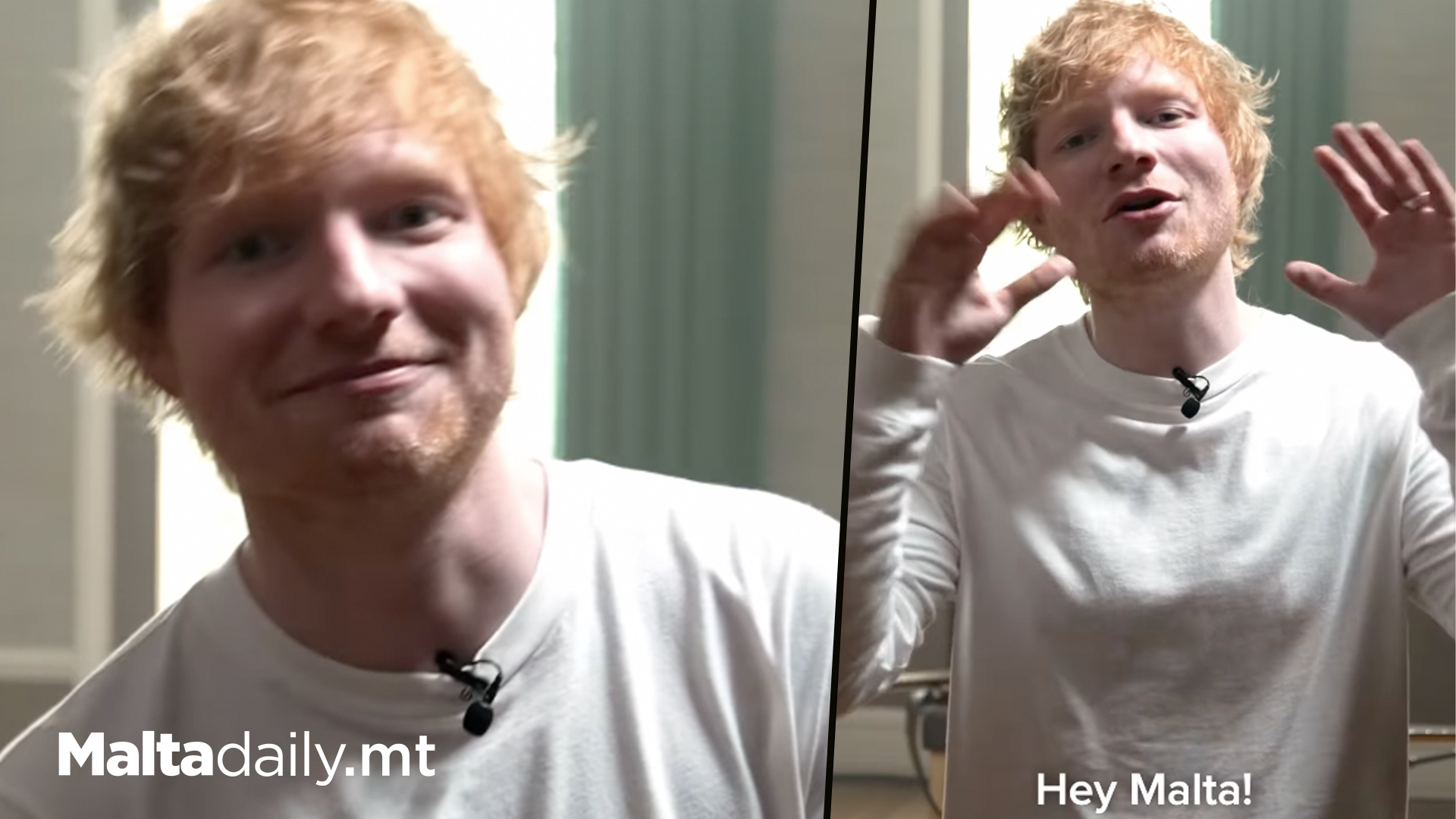 Ed Sheeran Sends Message Ahead Of Malta Concert