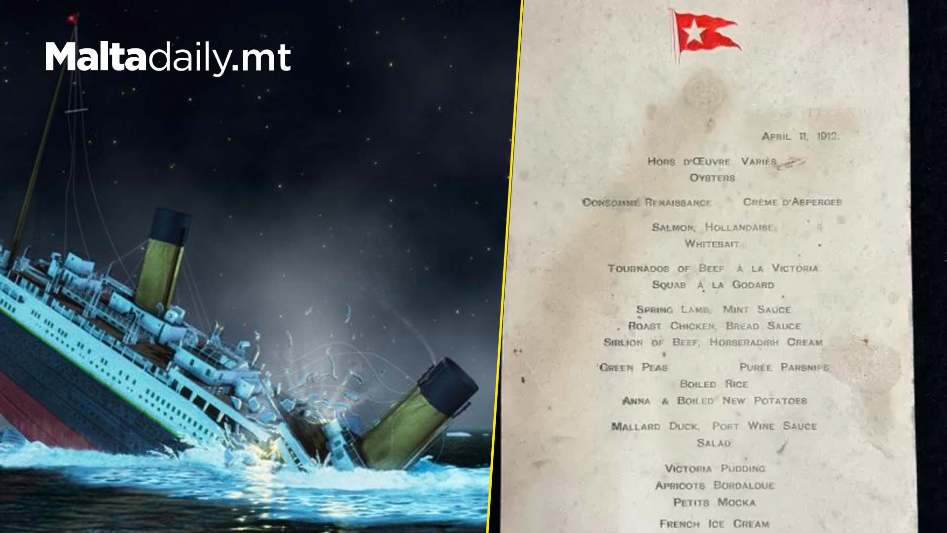 Here Is What Passengers On The Titanic Were Having For Dinner