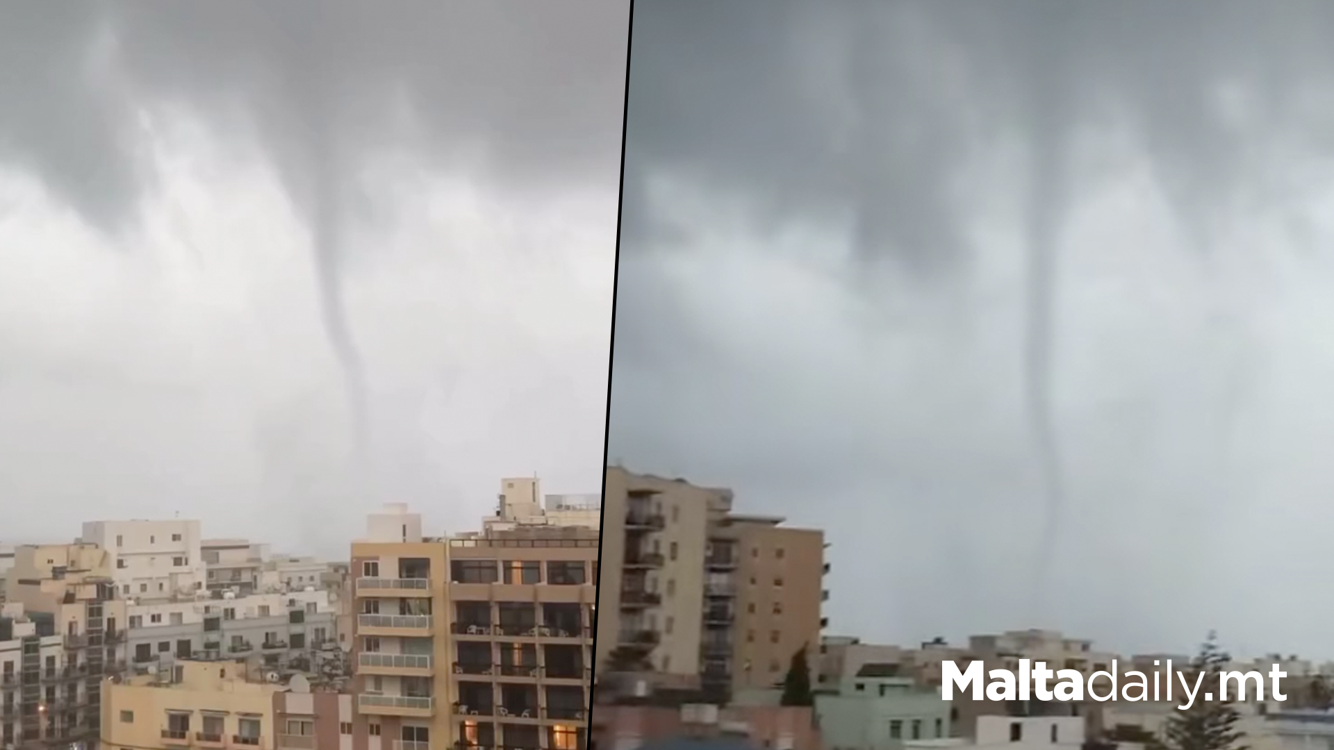 Tornado Spotted In Qawra During Yesterday's Storm