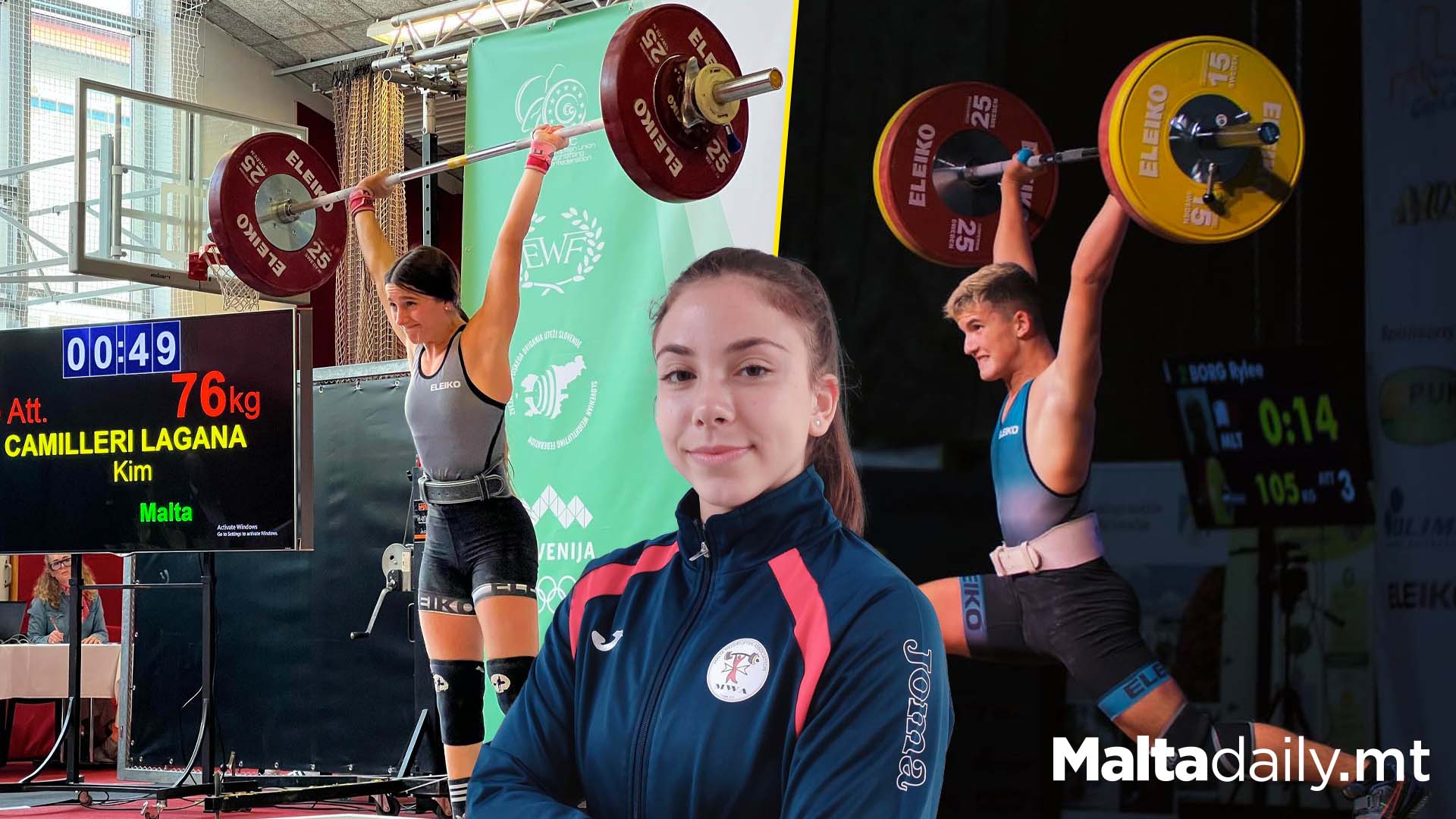 Three Young Weightlifters Representing Malta In Mexico