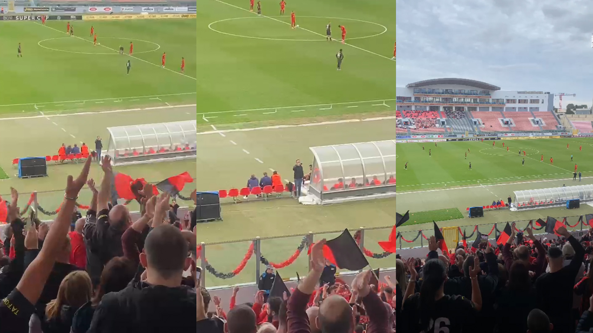 Wholesome Moment As Joseph Portelli Films Hamrun Supporters Before Super Cup Match
