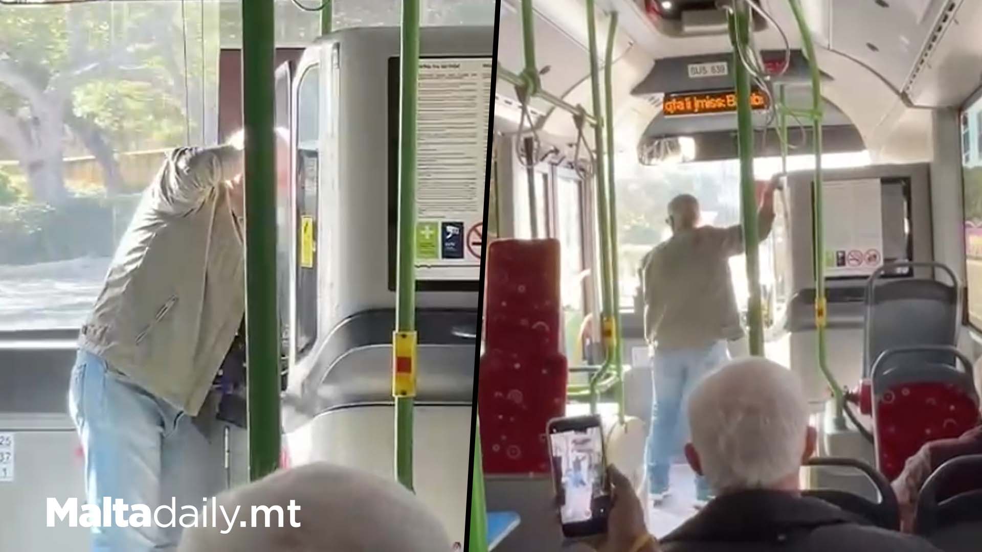 Man Slams Bus Driver Perspex For Allegedly Driving Too Far