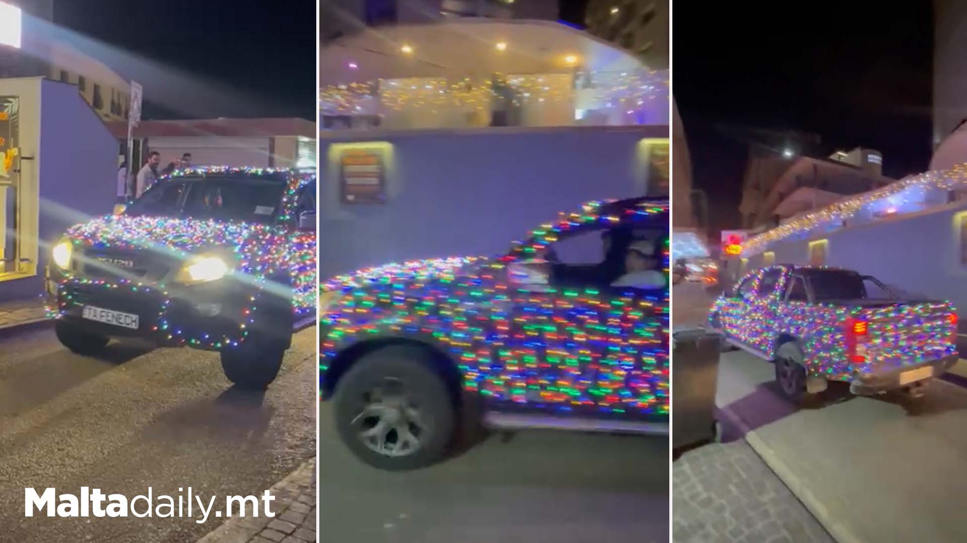 More Christmas Decorated Vehicles Drive Around Malta