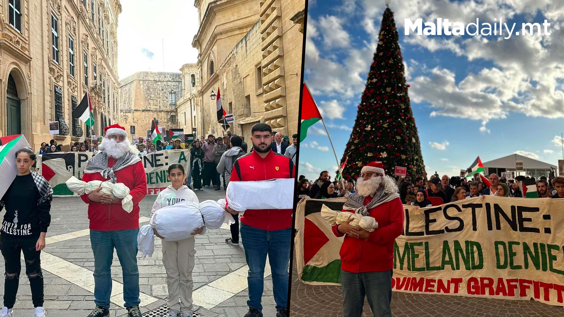 Massive Valletta March Calling For End To Gaza Massacres