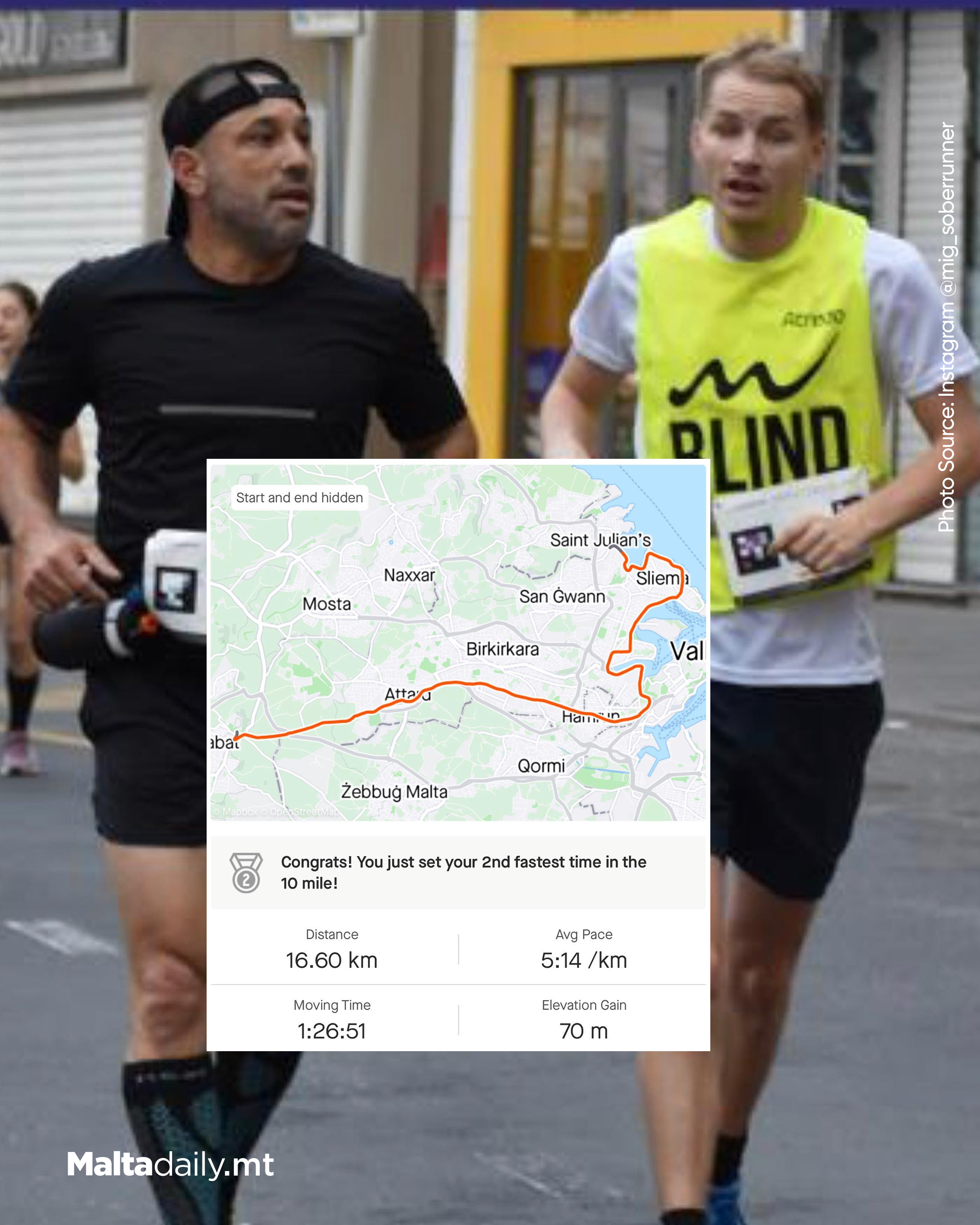 Miguel and Jesper's Inspiring Mdina 2 Spinola Marathon Journey