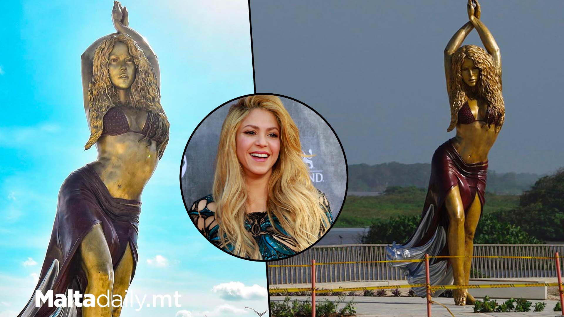 Bronze Statue Of Shakira Set Up In Colombian Hometown