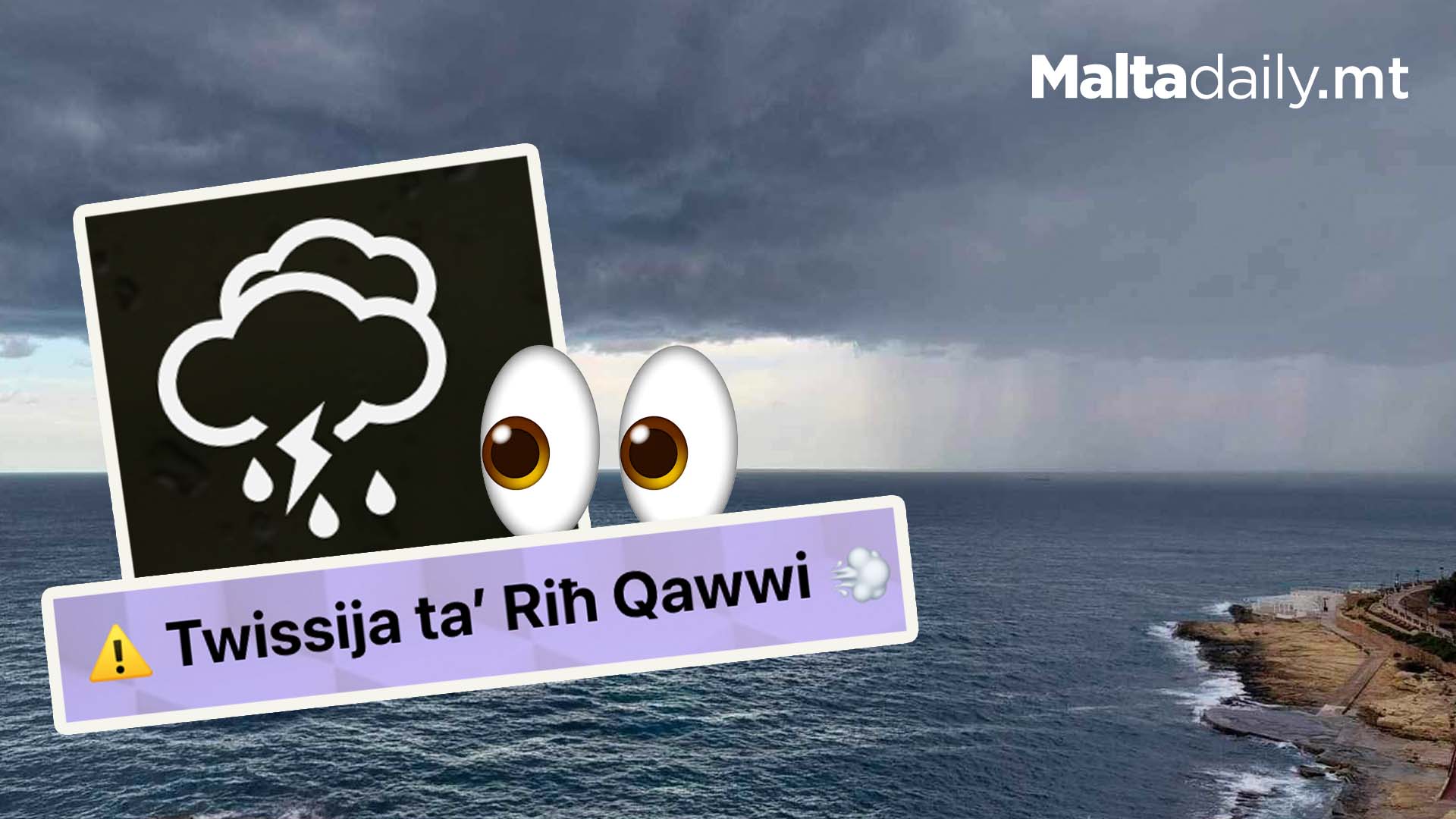 Stormy Weather To Hit Malta Week Before Christmas