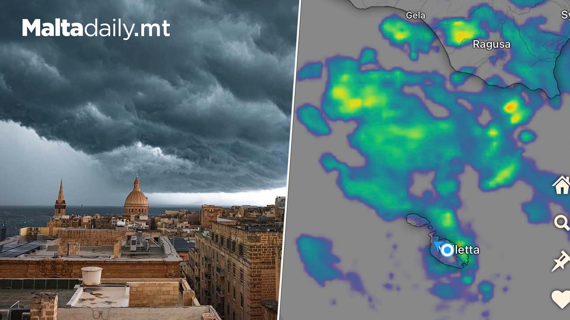 Stormy Weekend Ahead As Rain Showers Hit Malta