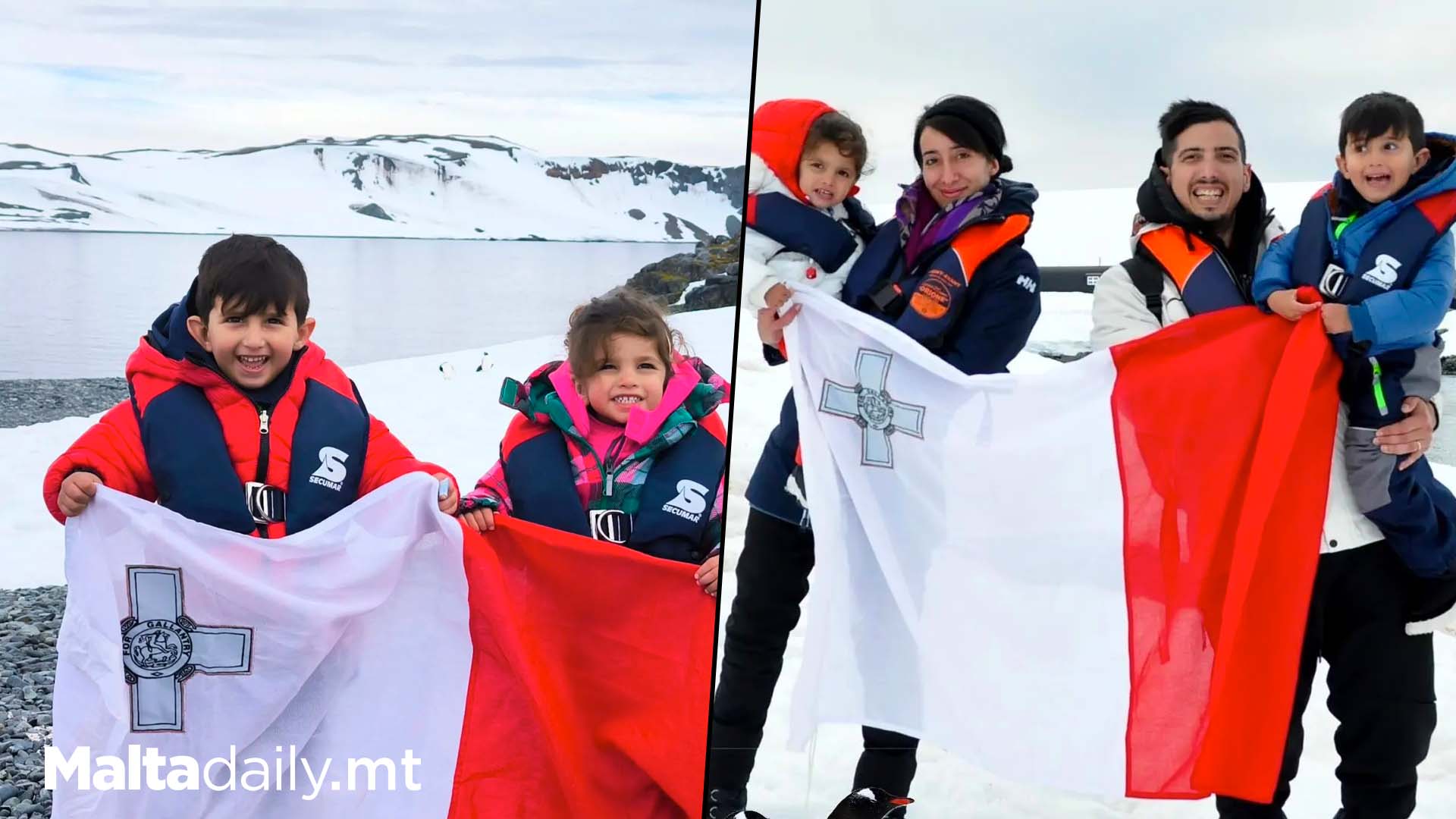 Youngest Maltese Kids Ever In Antartica?