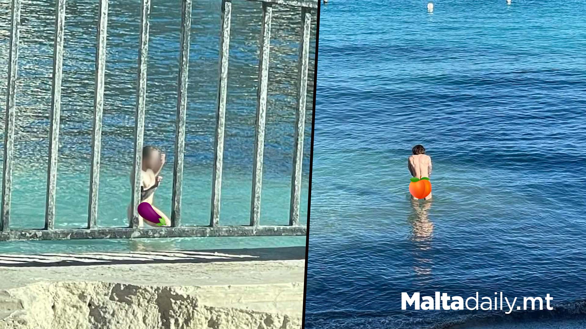 Man Spotted Swimming In Balluta Naked