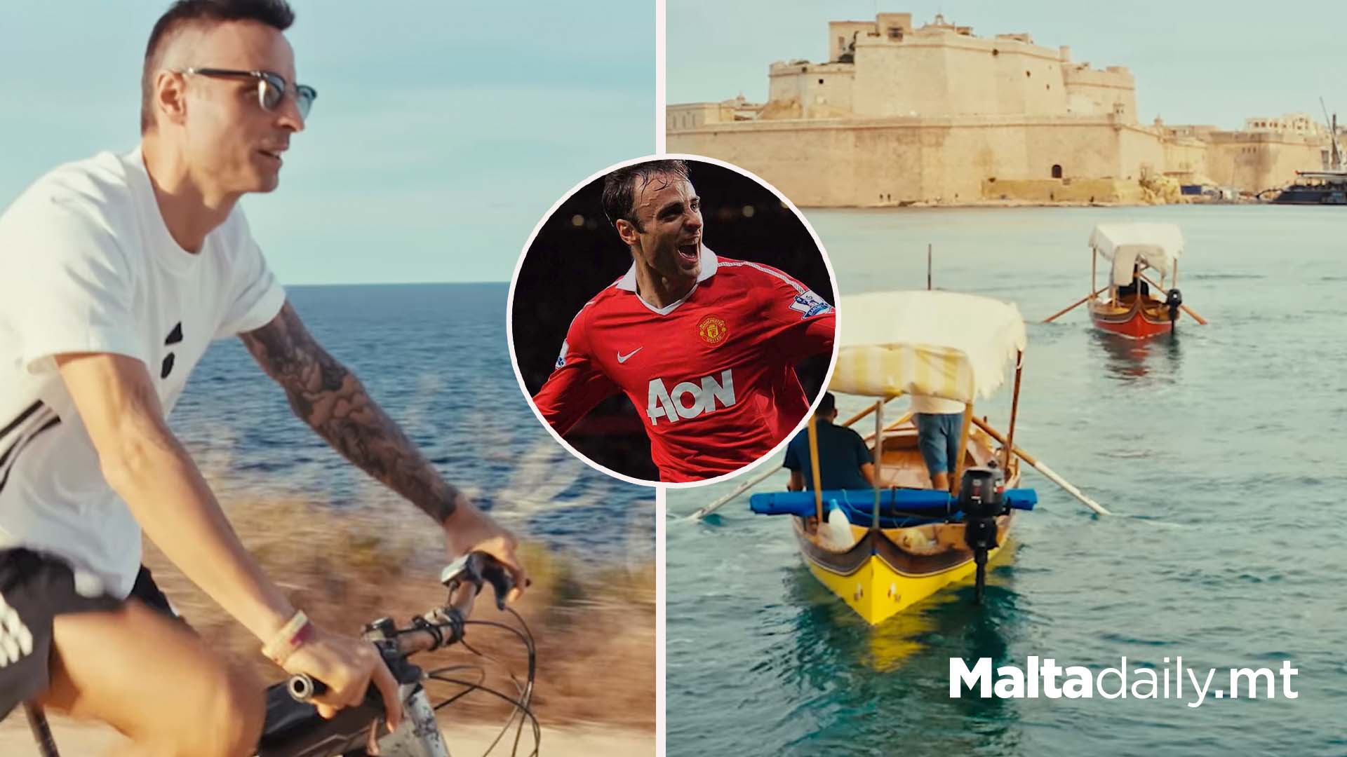 Manchester United’s Dimitar Berbatov Tours Around Malta