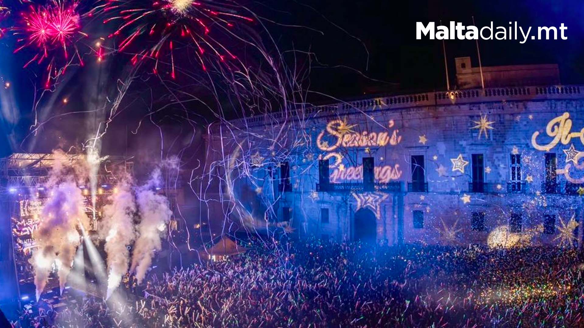 Thousands Gather In Valletta For New Year’s Eve 2024 Celebrations