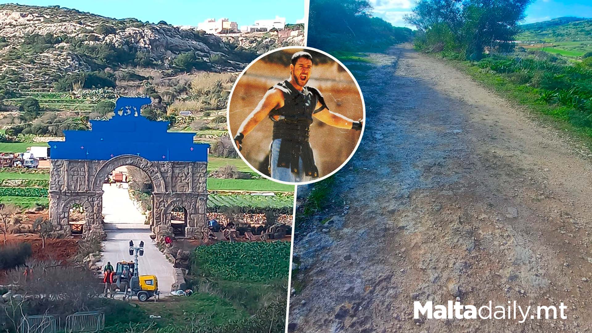 Gladiator Set Pops Up In Xemxija As Sequel Continues Filming